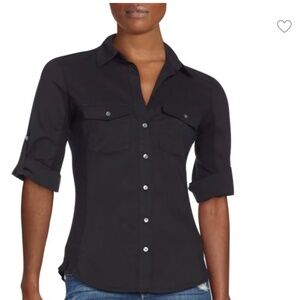 James Perse Contrast Panel Shirt